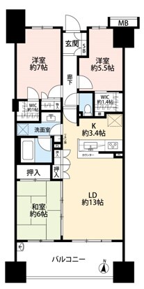 BELISTA都立汐入公園の物件間取画像