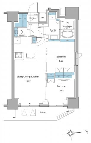 LEFOND PROGRES上野マークスの物件間取画像