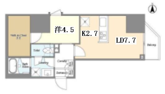 リテラス上野入谷ノースの物件間取画像