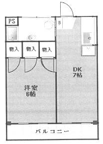 鶯谷マンションの物件間取画像