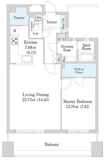 上野駅 徒歩8分 12階の物件間取画像