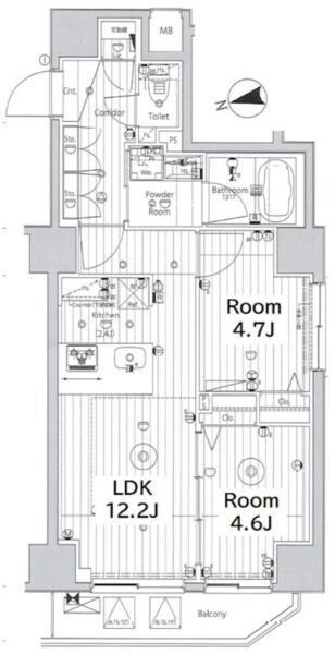 MAKES UENOの物件間取画像