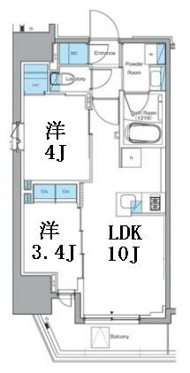 ルフォンプログレ秋葉原EASTの物件間取画像