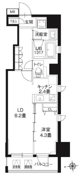 レオーネ御徒町の物件間取画像