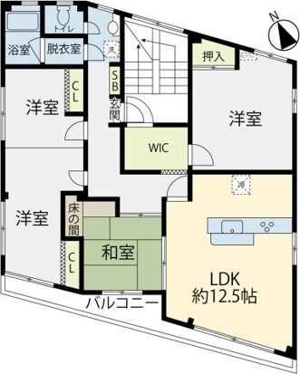 西新井大師西駅 徒歩15分 2階の物件間取画像