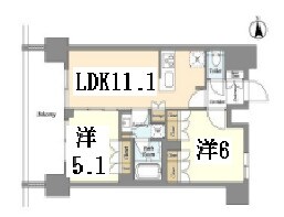geo ent上野稲荷町の物件間取画像