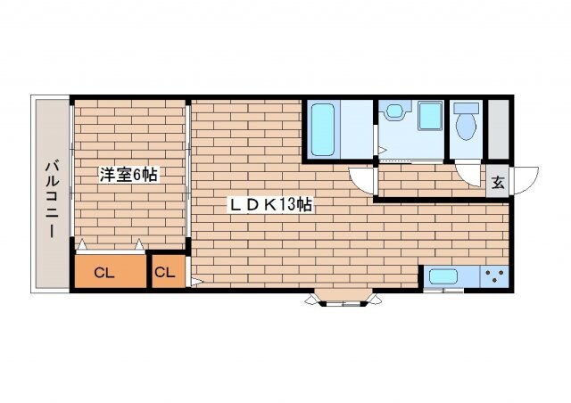 八尾南ピュアハイツの物件間取画像