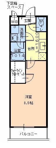 出戸駅 徒歩4分 2階の物件間取画像