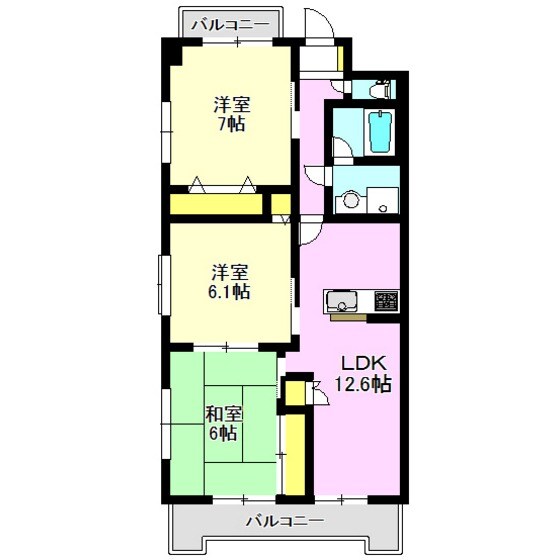 プログレスマンションＫＡＮＡＩの物件間取画像