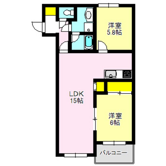 クオリティハイツ　Ⅱの物件間取画像