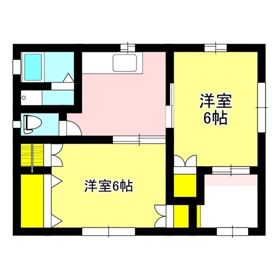 高橋武　貸家　１号・２号の物件間取画像