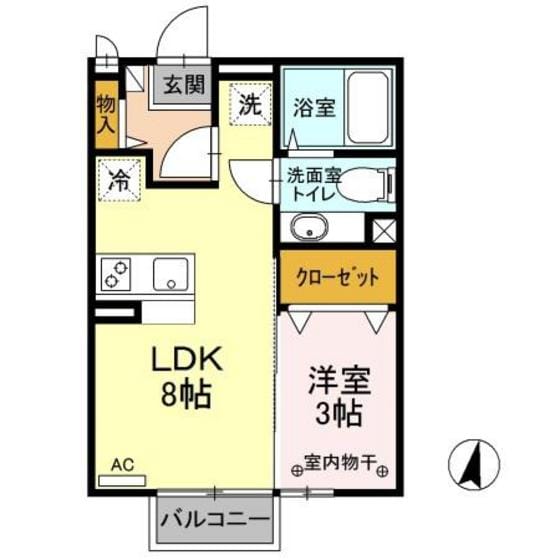 グローリアの物件間取画像