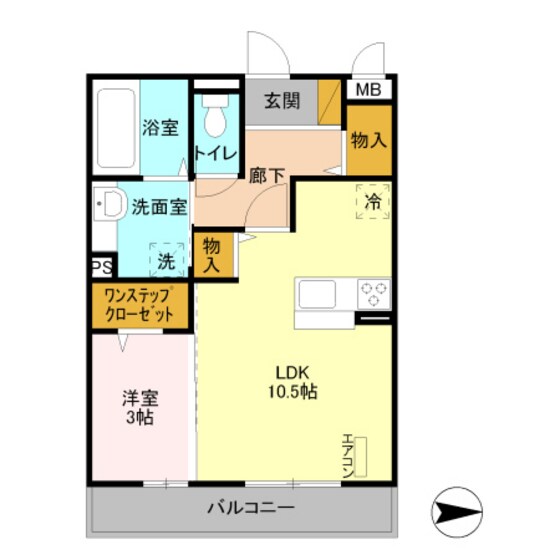 リバーサイド・Ｋ　Ⅲの物件間取画像