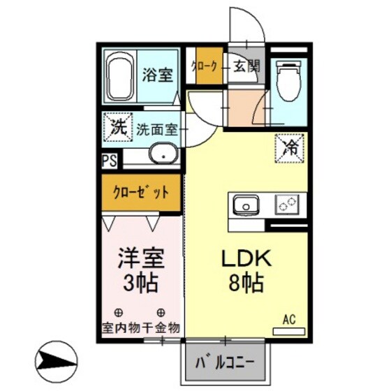 サニーコート高崎の物件間取画像