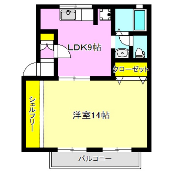 ウィステリアパレスＡの物件間取画像