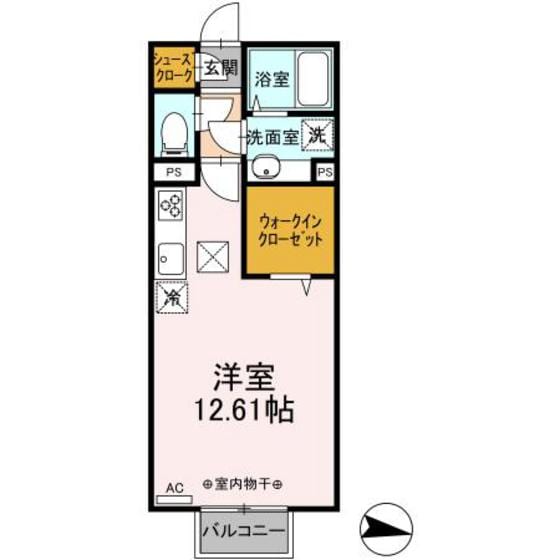 オペラハウス棟高の物件間取画像