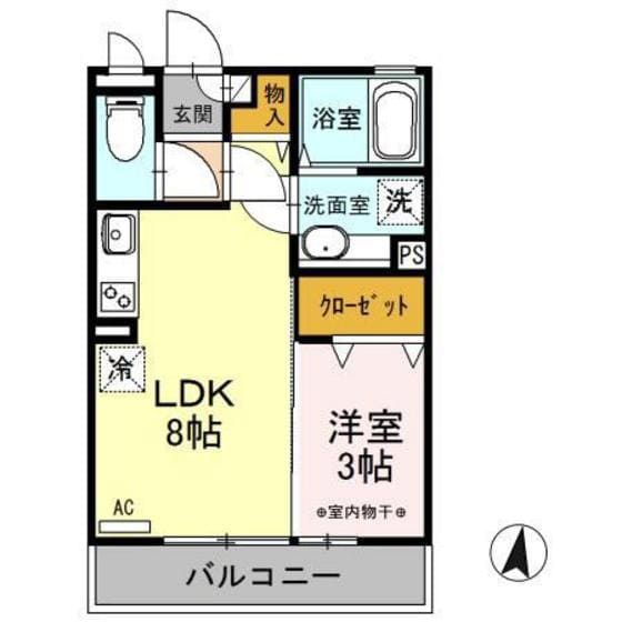 マリオーネ八千代の物件間取画像