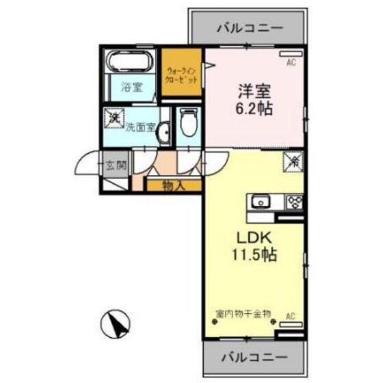 プライムアートの物件間取画像