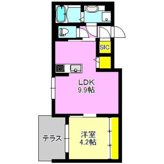 ＺＥＳＴ成田町の物件間取画像