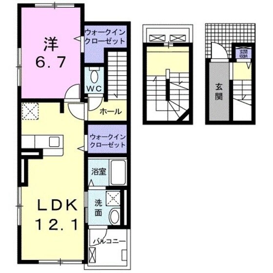 グランテラス　Ⅰの物件間取画像