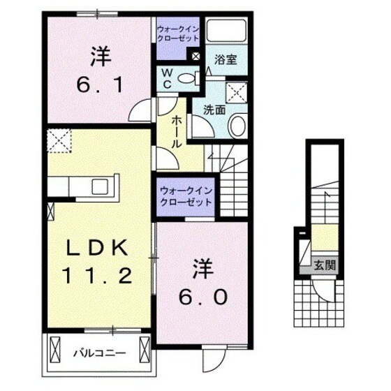 ＨＡＹＡＢＵＳＡの物件間取画像