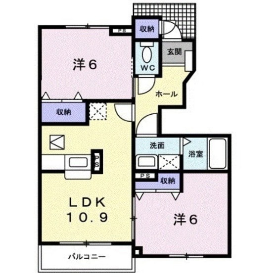 セルカ・エスタシオンＡの物件間取画像