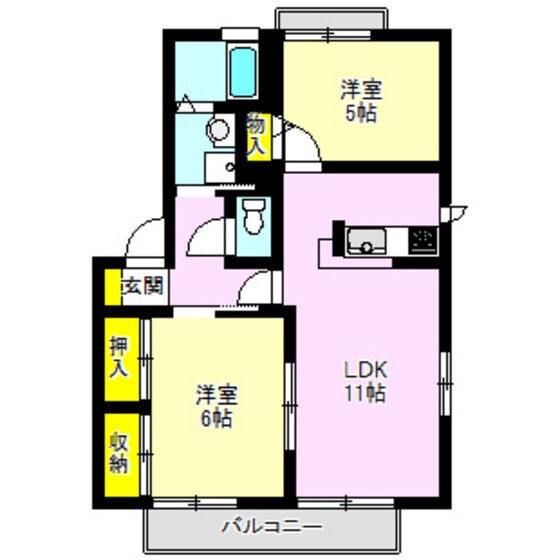 セレナーデの物件間取画像