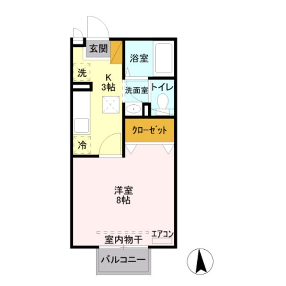 アンジェリークの物件間取画像