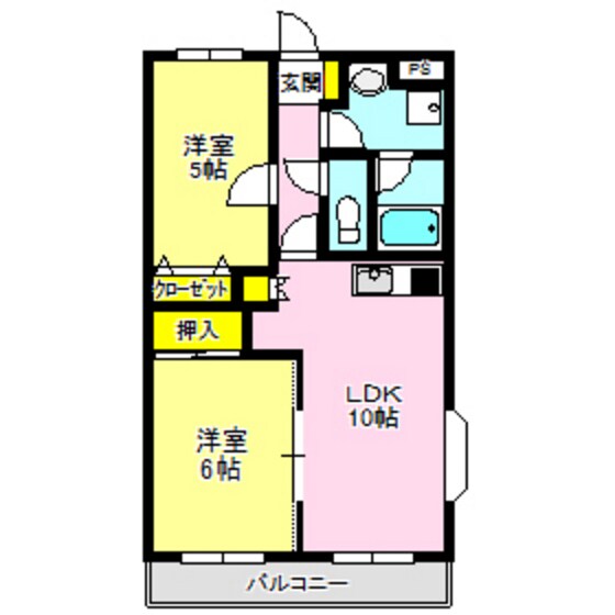 ルミエール中居　壱番館の物件間取画像