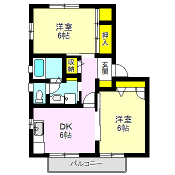 アーバンヒル高関の物件間取画像