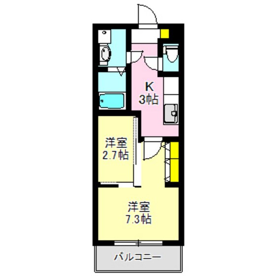 イーストヒルズの物件間取画像