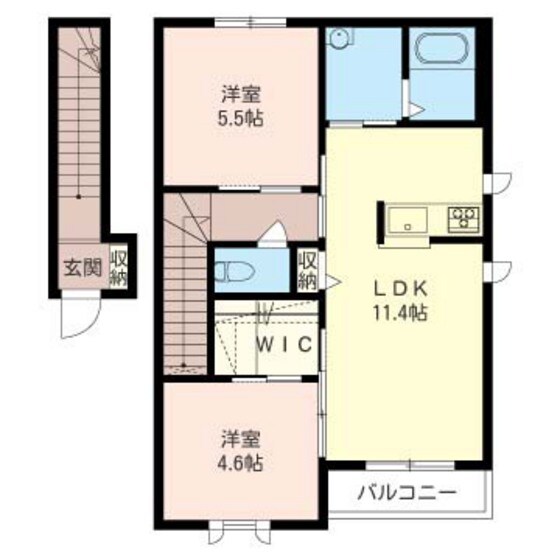 モン・リヴィエールの物件間取画像