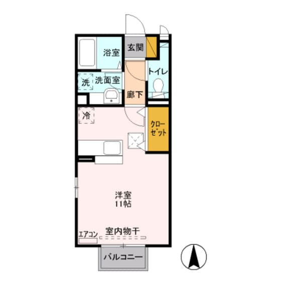 イーストフィールドの物件間取画像