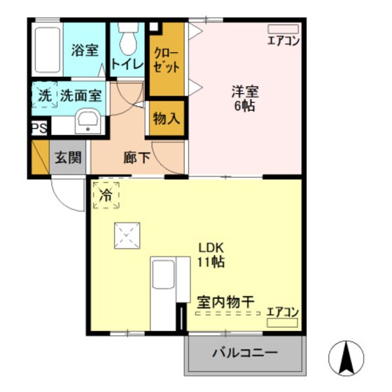 フォンテーヌの物件間取画像