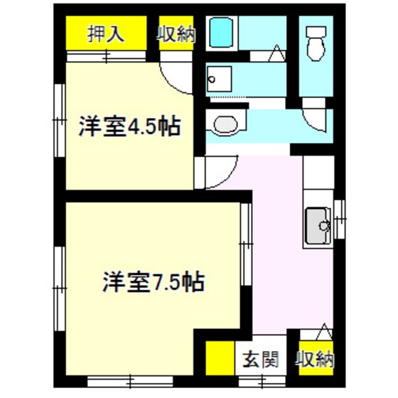 発地貸家の物件間取画像