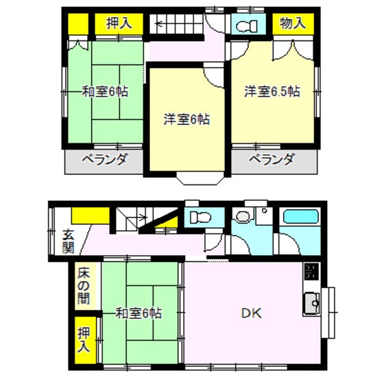 高崎駅 徒歩28分 1階の物件間取画像