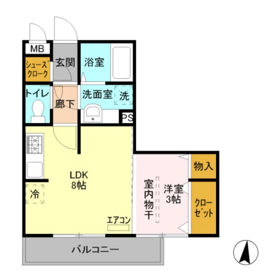 ブルースカイの物件間取画像