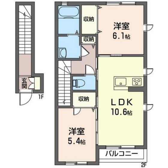 ルミナスＡの物件間取画像