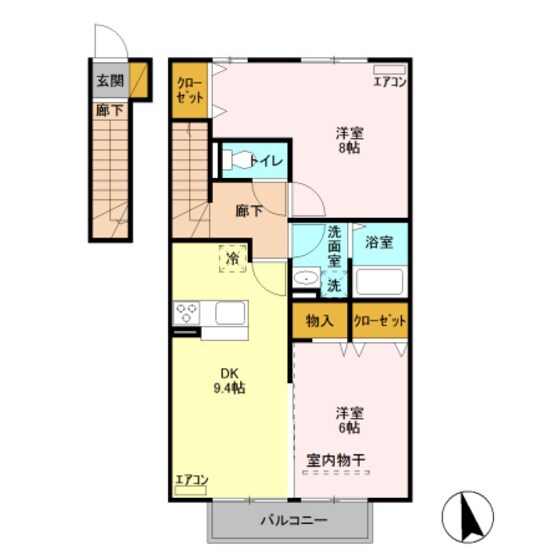サンモール　Ａの物件間取画像