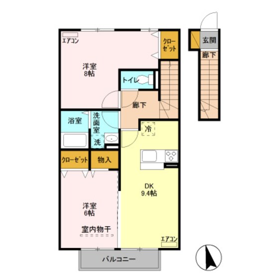 サンモール　Ａの物件間取画像