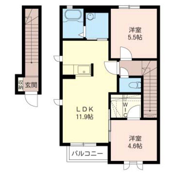 アプリコットⅡの物件間取画像