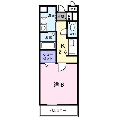 フェリーチェの物件間取画像