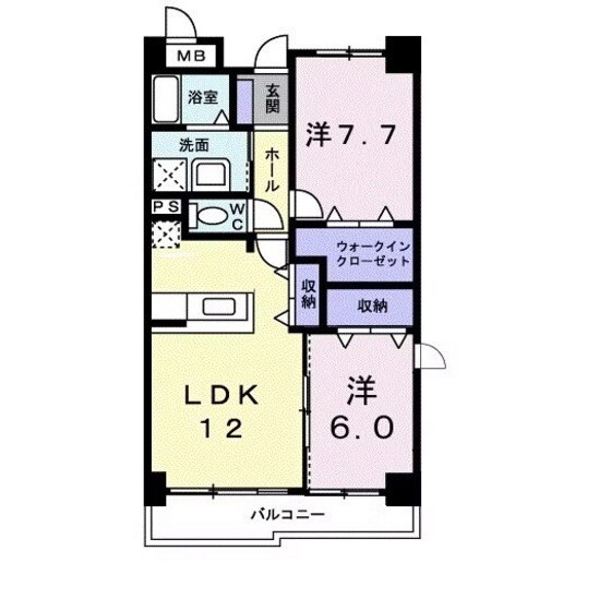 セントラルヴィレッジの物件間取画像