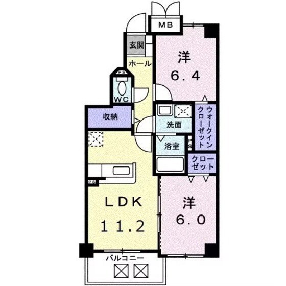 コムフォートワンの物件間取画像