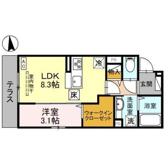 ミライフハウス栄町の物件間取画像