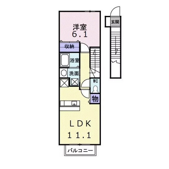 ドルチェ　ローザⅡの物件間取画像