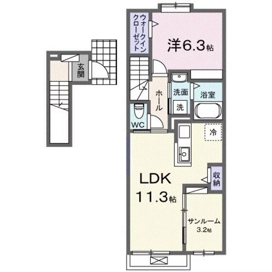 グランステラの物件間取画像