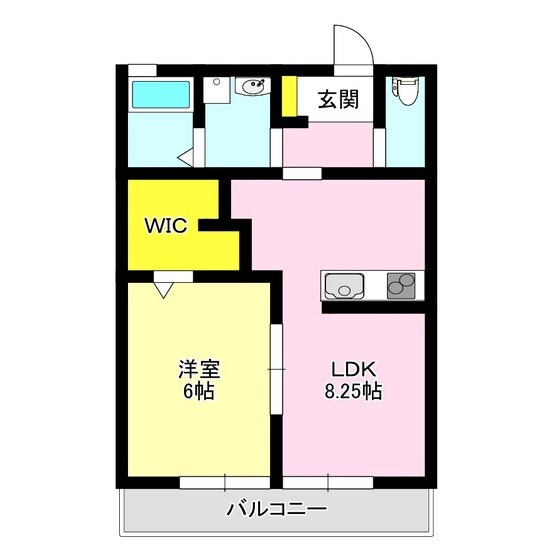 ハピネスの物件間取画像