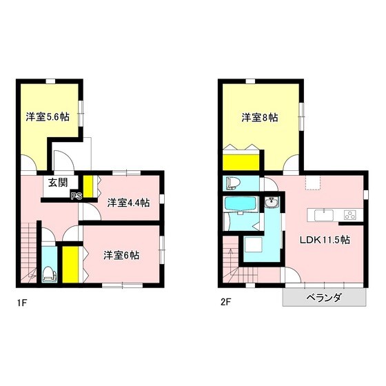 稲荷町Ｋ住宅の物件間取画像