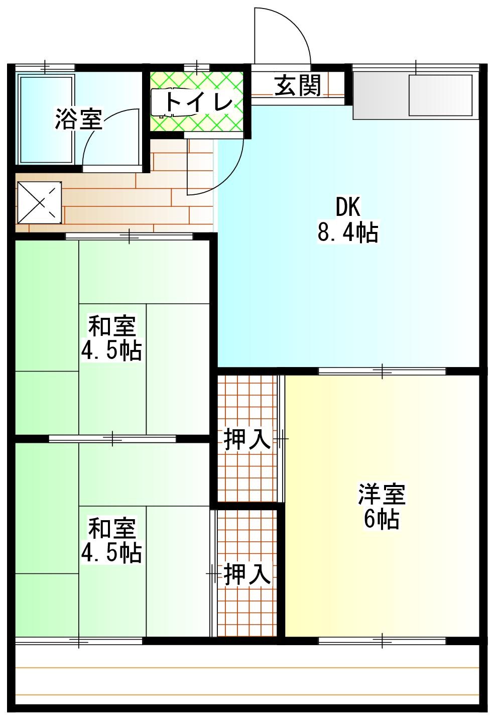 中津駅 徒歩40分 1階の物件間取画像